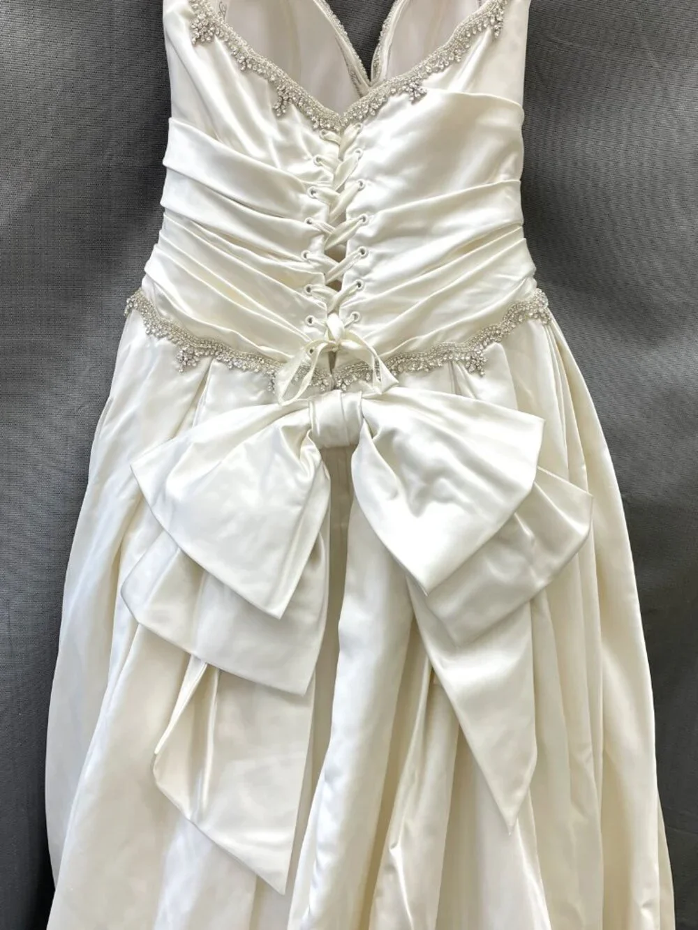 Satin Ballgown Pnina Tornai Princess Corset Wedding Gown - Picture 6 of 13